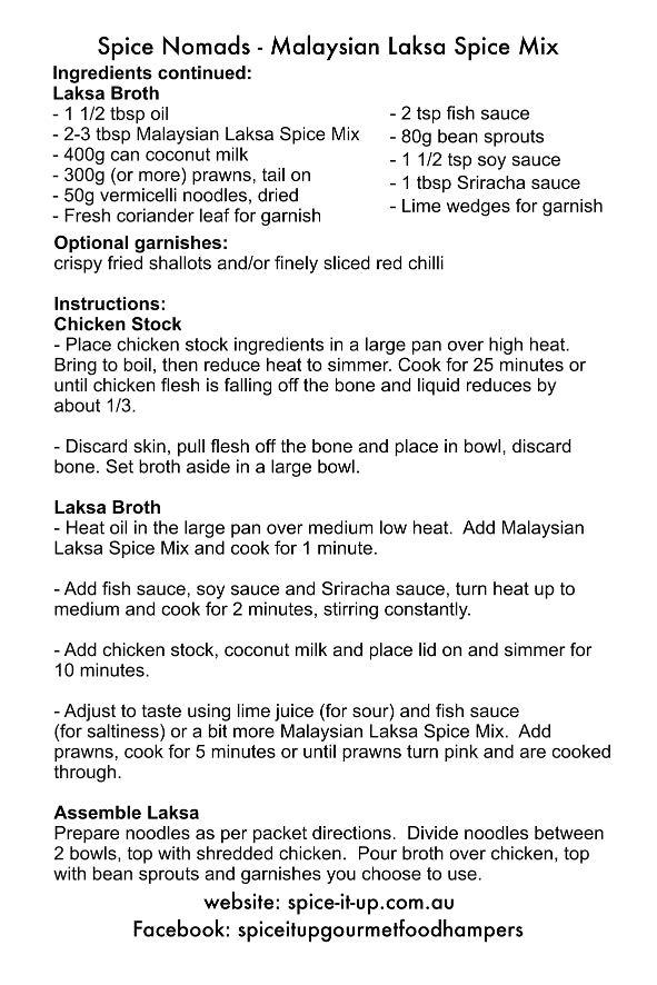 MALAYSIAN LAKSA SPICE MIX