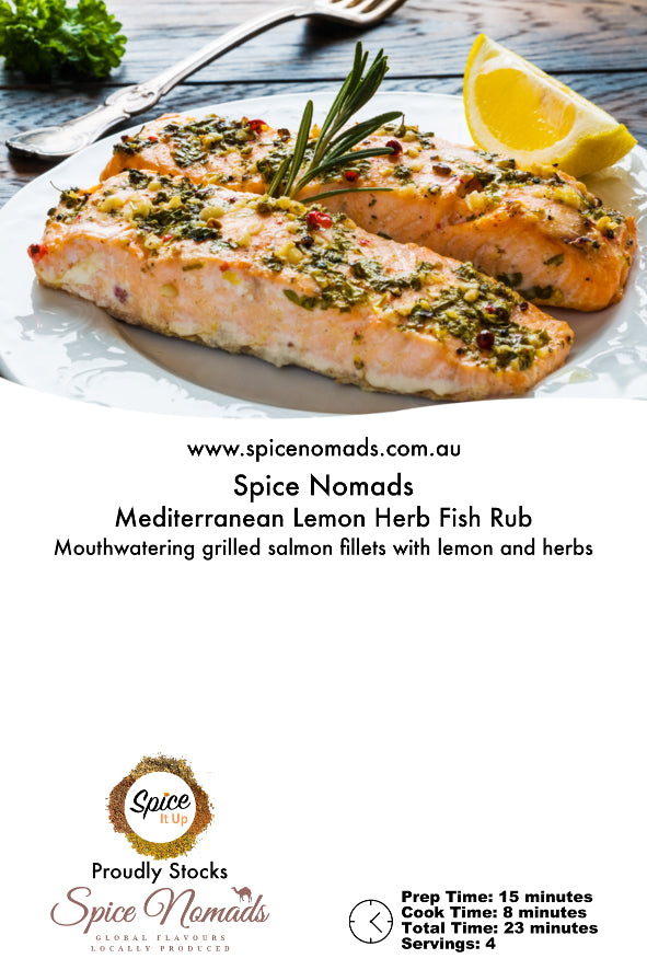MEDITERRANEAN LEMON HERB FISH RUB