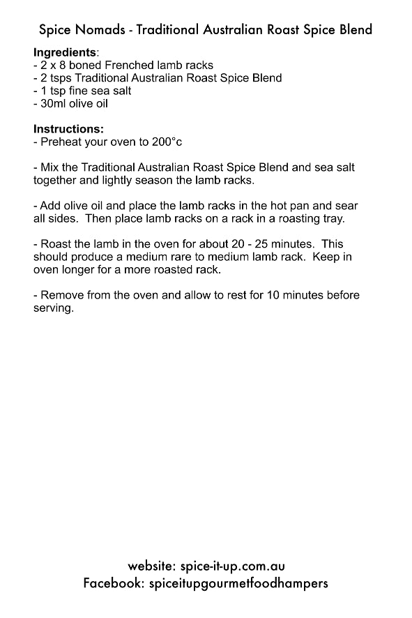 TRADITIONAL AUSTRALIAN ROAST SPICE BLEND