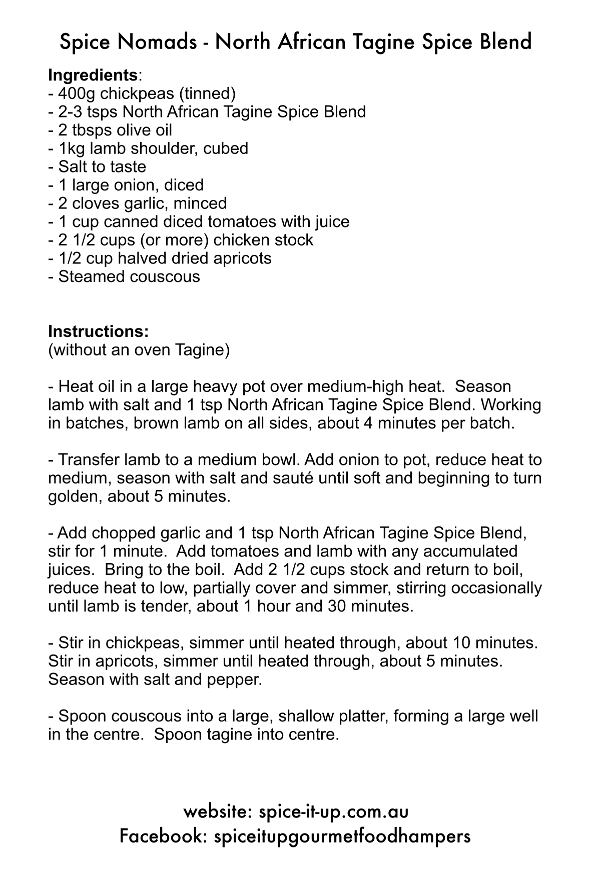 NORTH AFRICAN TAGINE SPICE BLEND