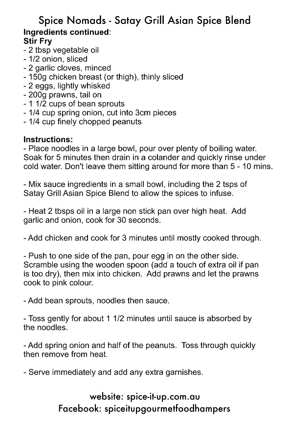 SATAY GRILL ASIAN SPICE BLEND