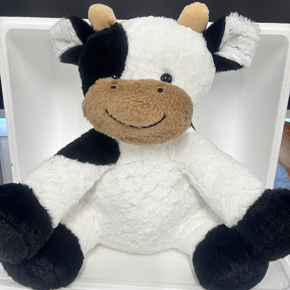 BLACK & WHITE COW CUDDLE TOY