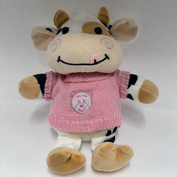 MILK COW TOY - WITH KNITTED JUMPER