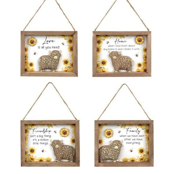 HIGHLAND INSPIRATION HANGING PLAQUE