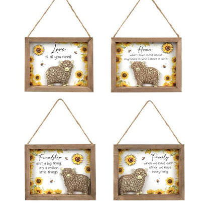 HIGHLAND INSPIRATION HANGING PLAQUE