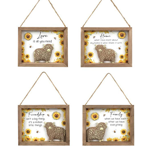 HIGHLAND INSPIRATION HANGING PLAQUE