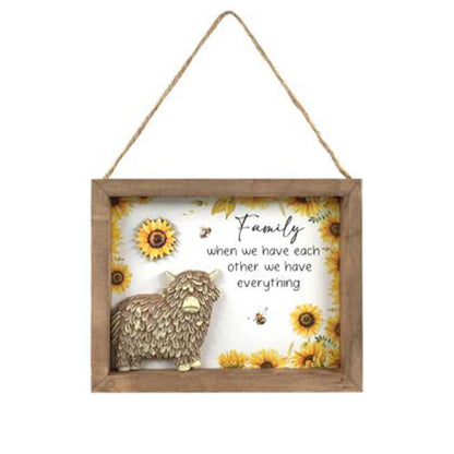 HIGHLAND INSPIRATION HANGING PLAQUE