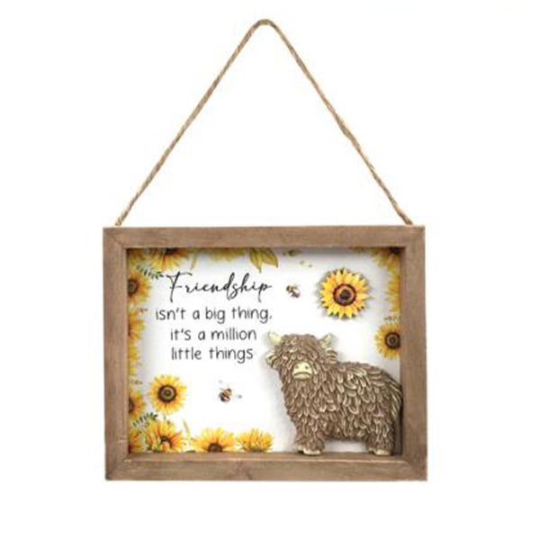 HIGHLAND INSPIRATION HANGING PLAQUE