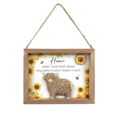 HIGHLAND INSPIRATION HANGING PLAQUE