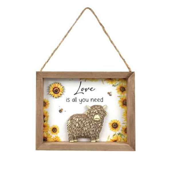 HIGHLAND INSPIRATION HANGING PLAQUE