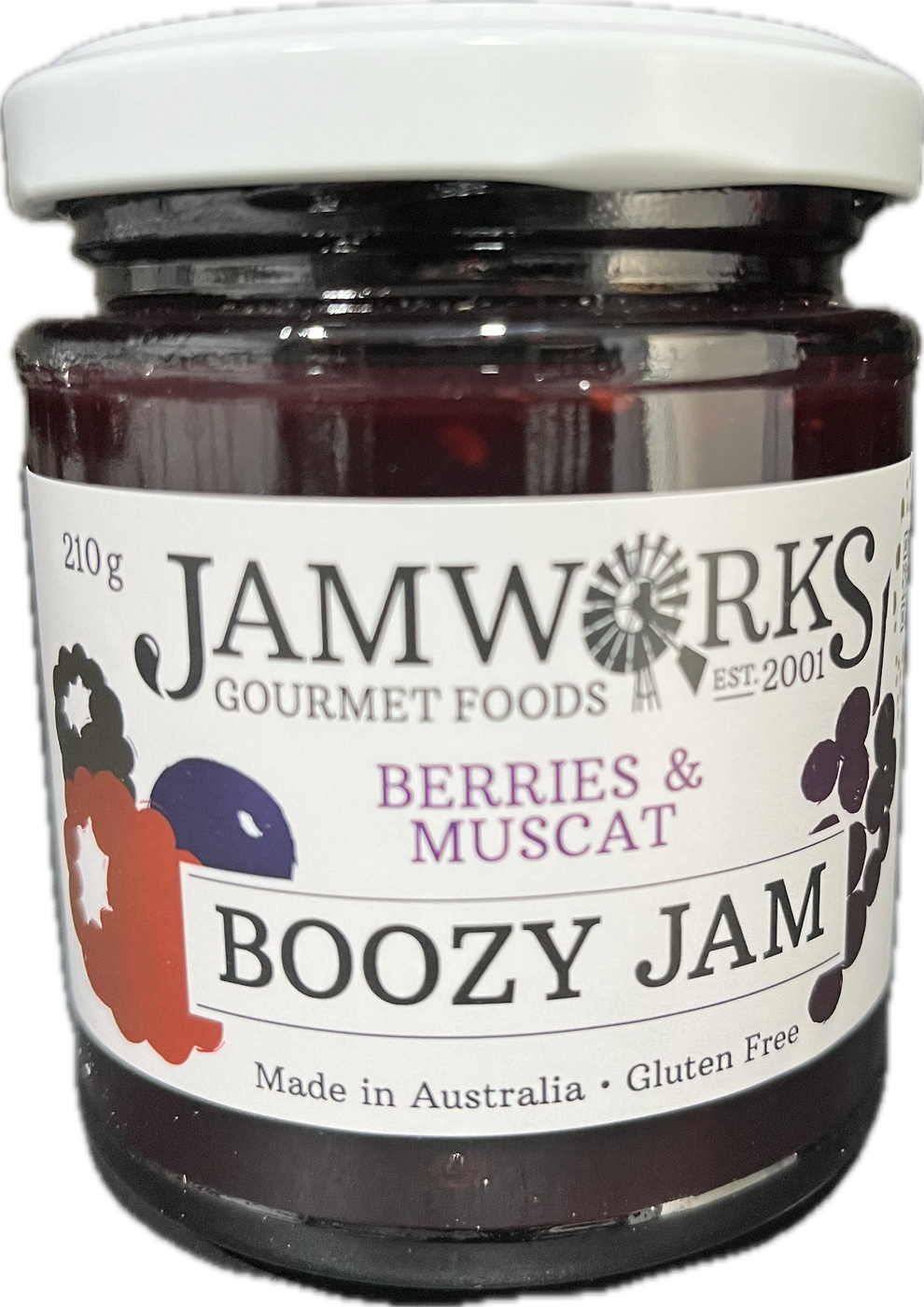 BOOZY BERRIES & MUSCAT JAM Stanthorpe Cheese