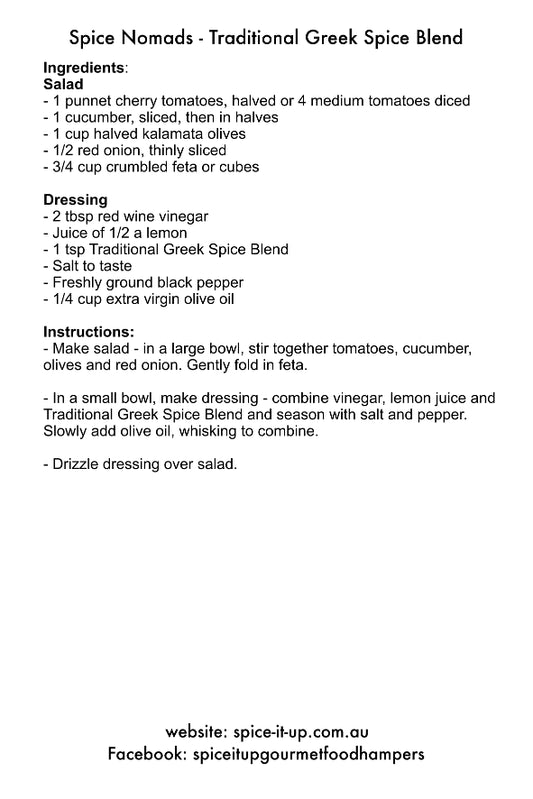 TRADITIONAL GREEK SPICE BLEND